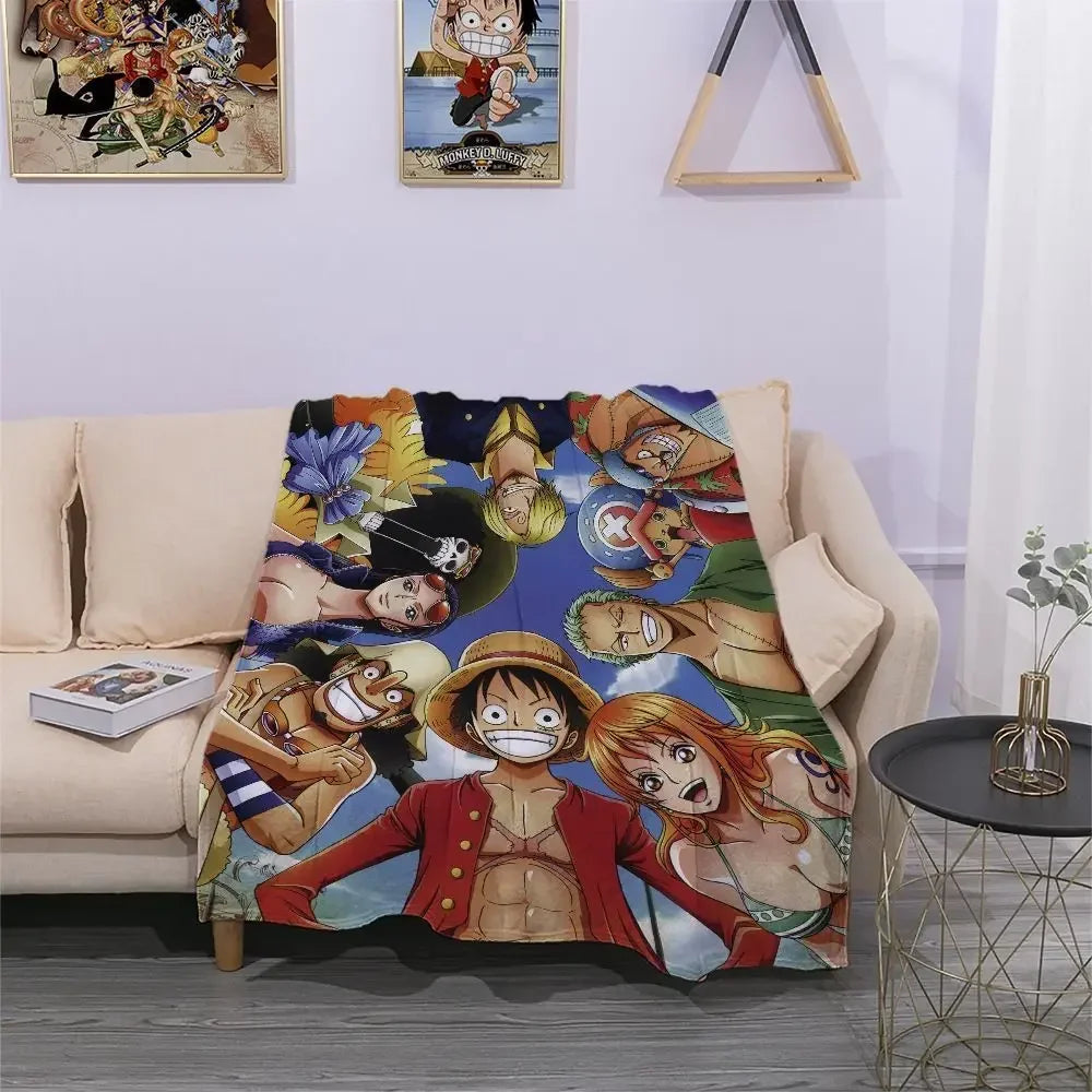 One Piece Luffy Wanted Blanket Style 10