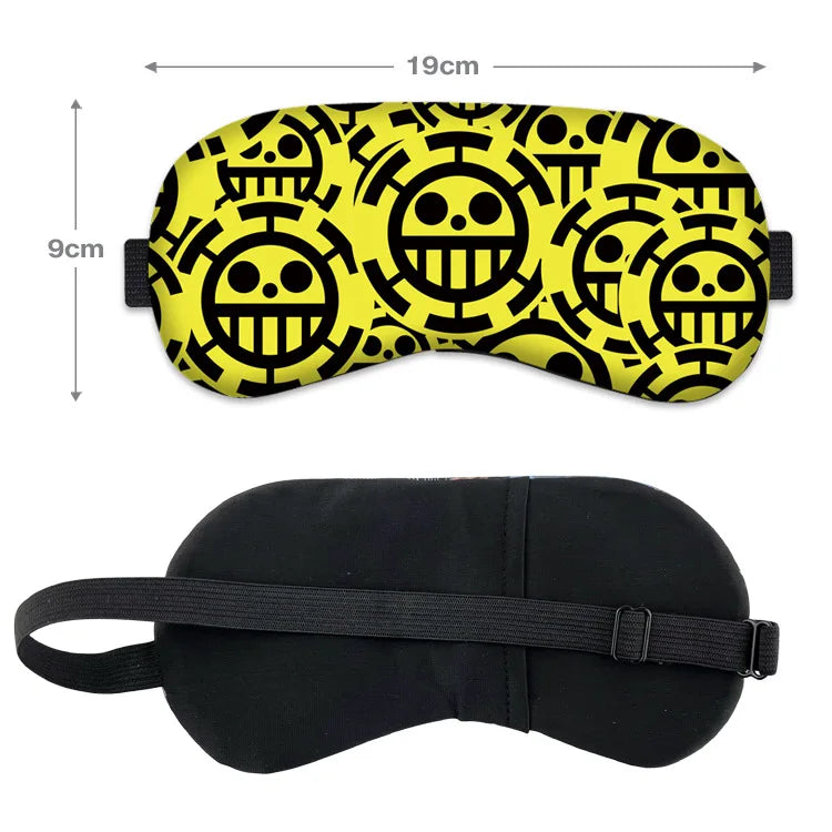 One Piece Anime Sleeping Eye Mask Law Logo