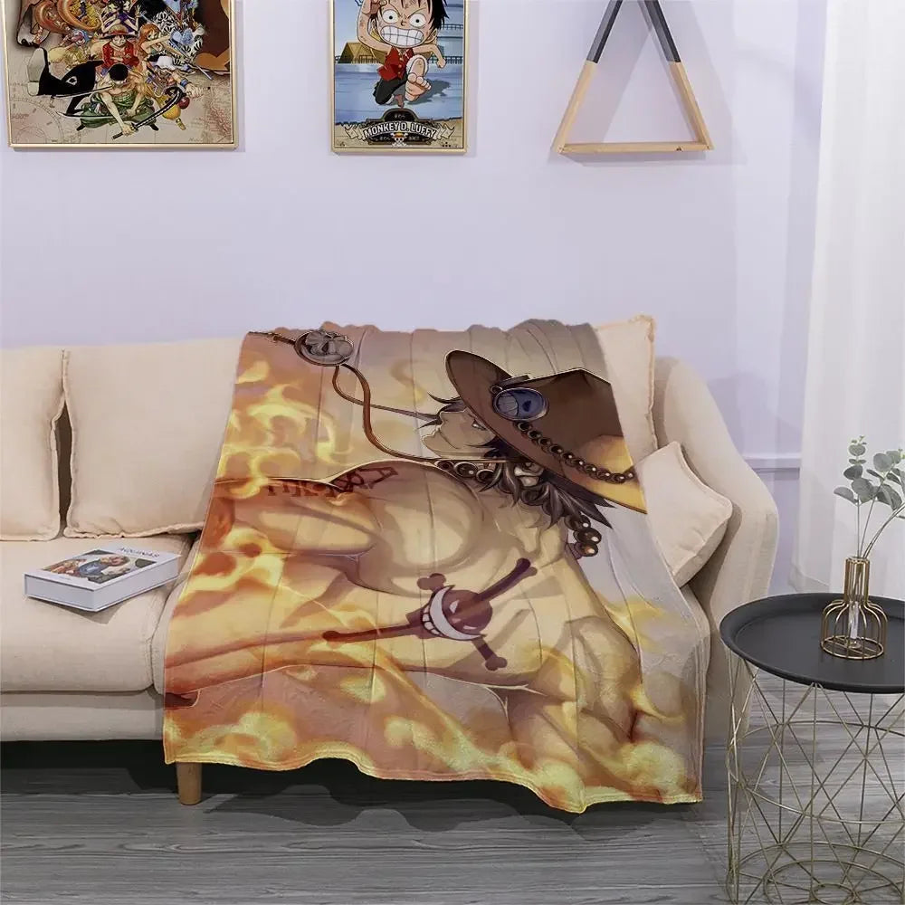 One Piece Luffy Wanted Blanket Style 6
