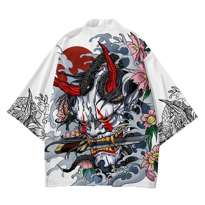 Japanese Wave Anime Kimono Shirt Style 4