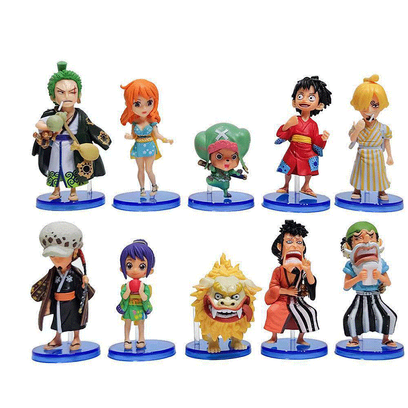 One Piece Anime PVC Action Figure 10Pcs/set Default Title