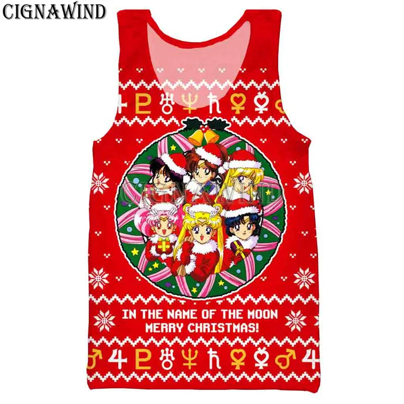 Sailor moon Christmas Ugly Sweater