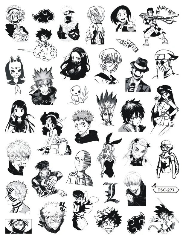 Hunter×Hunter Anime Acrylic Nails Sticker Style 7