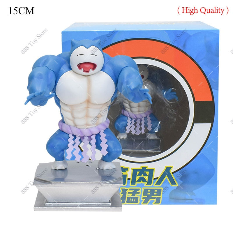 Anime Pokemon Muscle Man Action Figure muscle Snorlax 1