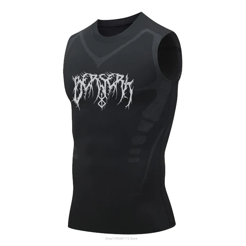 Berserk Compression Sleeveless Vest Black 5