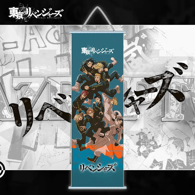 Tokyo Revengers Scroll Canvas Wall Poster 1 30x70