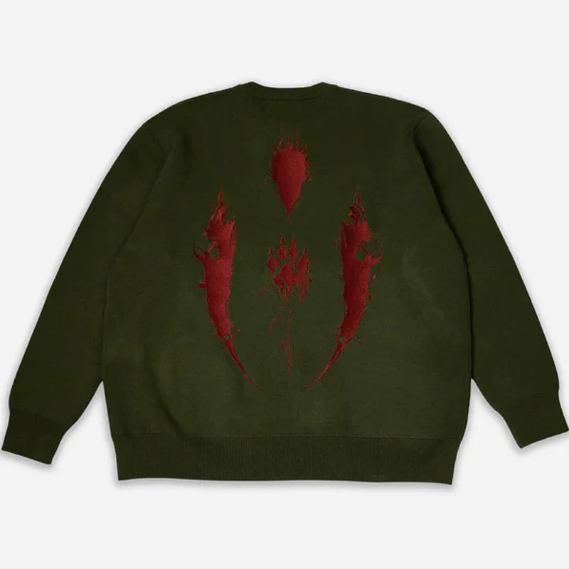 Mononoke Wolf Anime Sweater