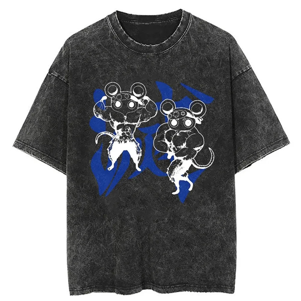 Demon Slayer Kokushibo Vintage Tshirt Style 8
