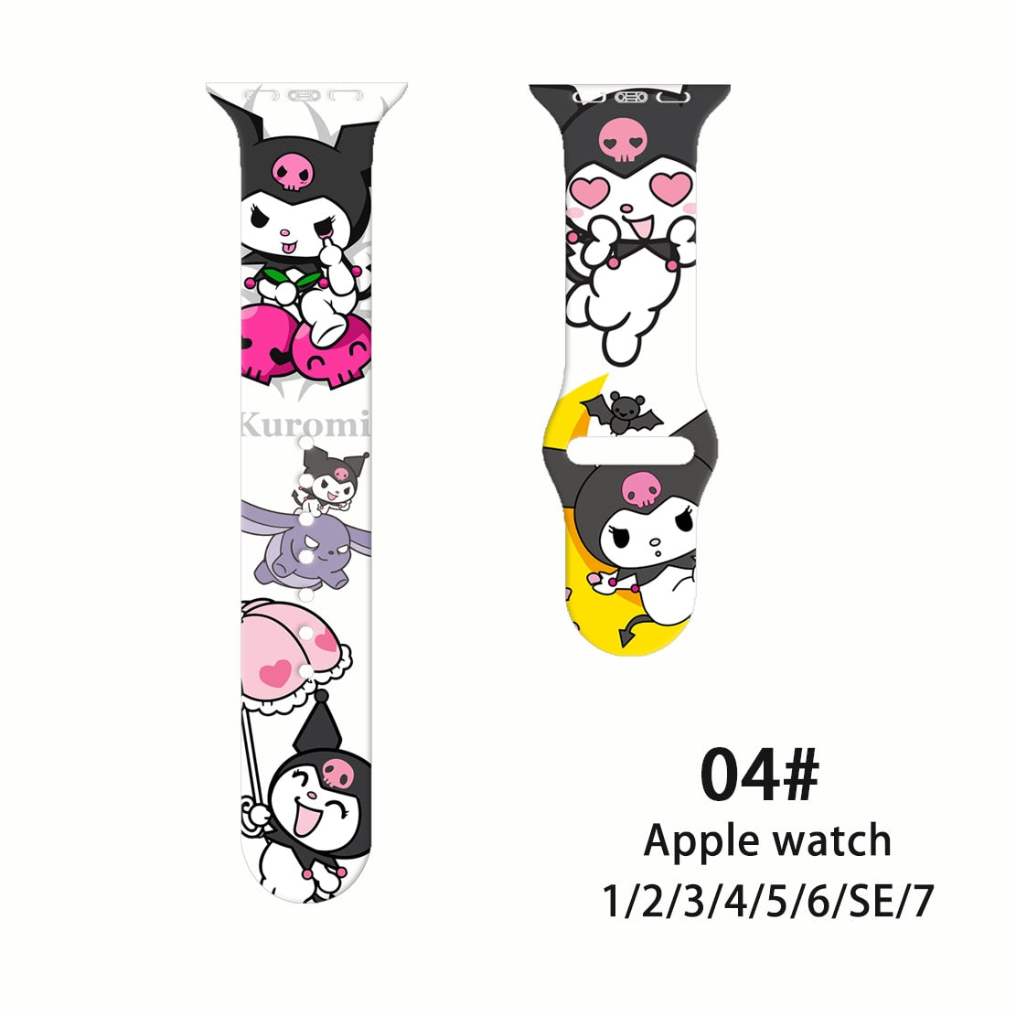 Sanrio Kuromi silicone Strap For Apple Watch Band 04