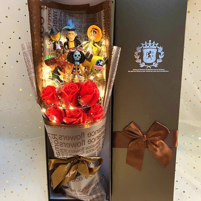 One Piece Action Figure With Flower Bouquet I