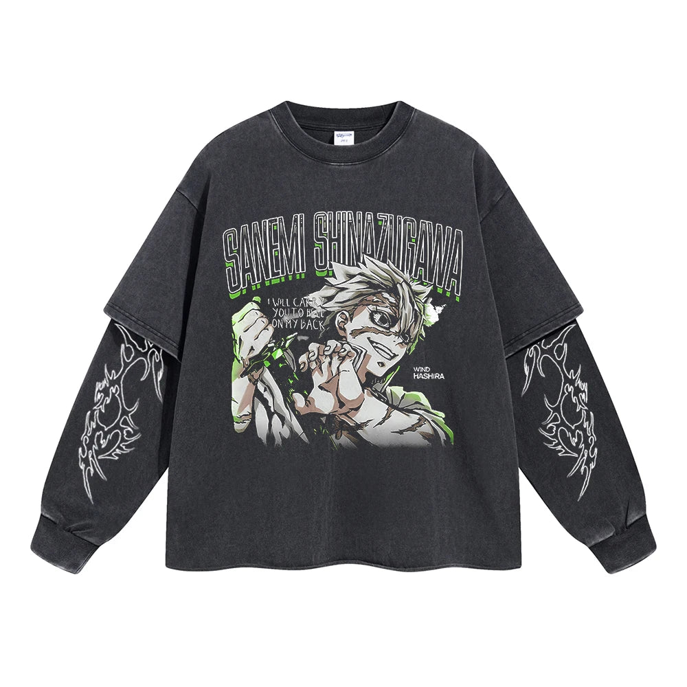 Kimetsu no Yaiba Anime Double Layer Sweatshirt