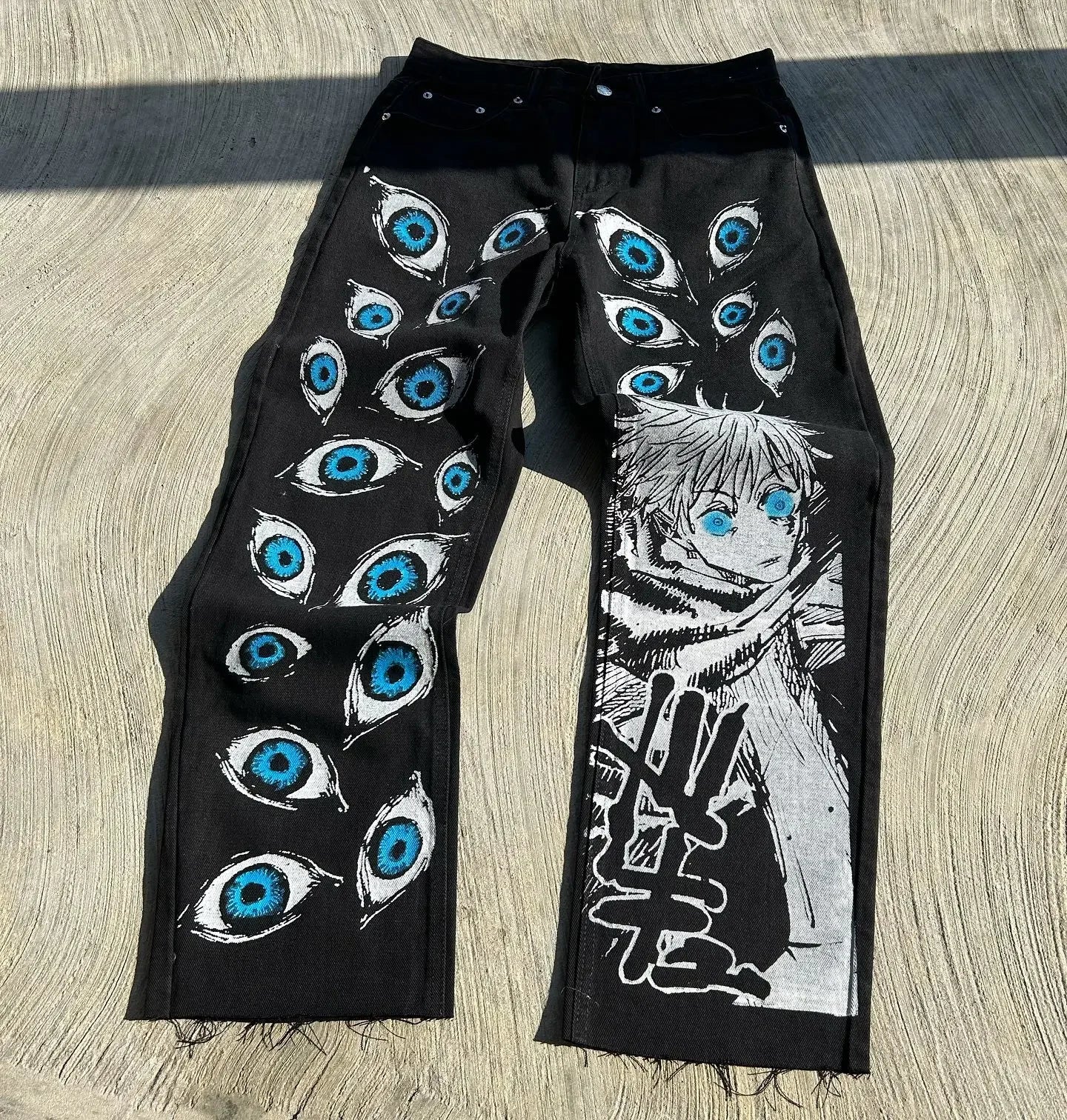 Jujutsu Kaisen Gojo Satoru Jeans | High Quality Anime Jeans | Anime ...