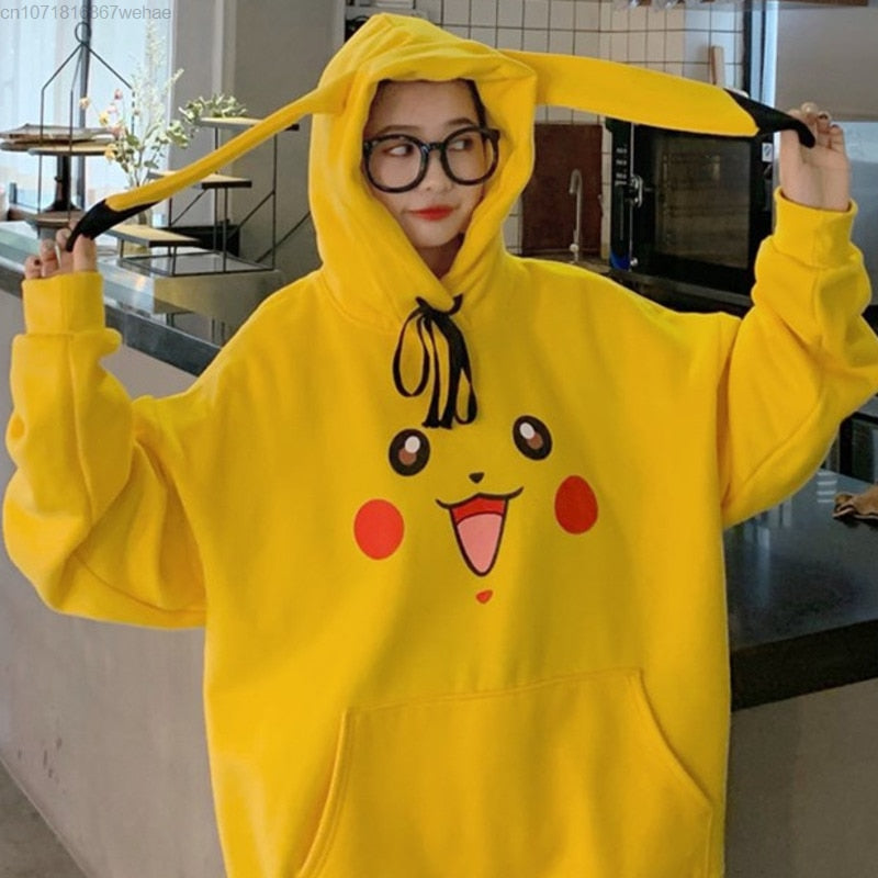 Yellow discount anime hoodie