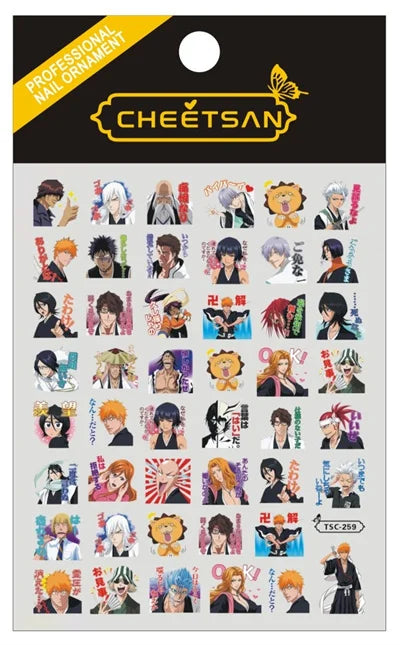 Bleach Designs Anime Acrylic Nails Sticker