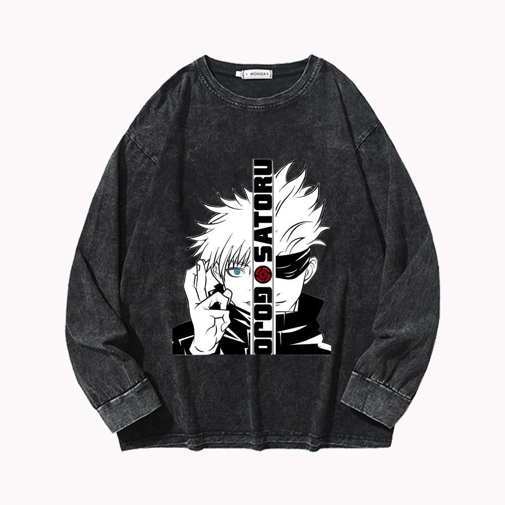 Jujutsu Kaisen Characters Sweatshirt Black10