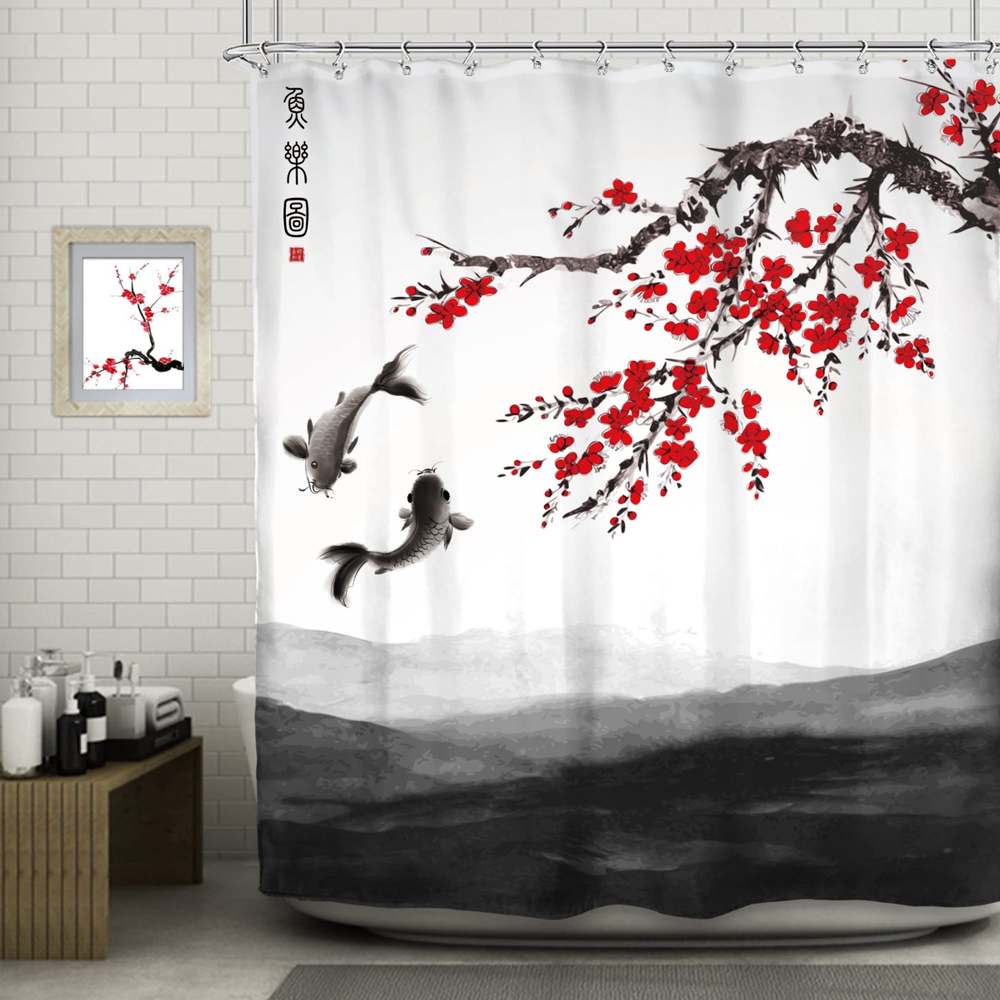 Japanese Style Shower Curtain 5