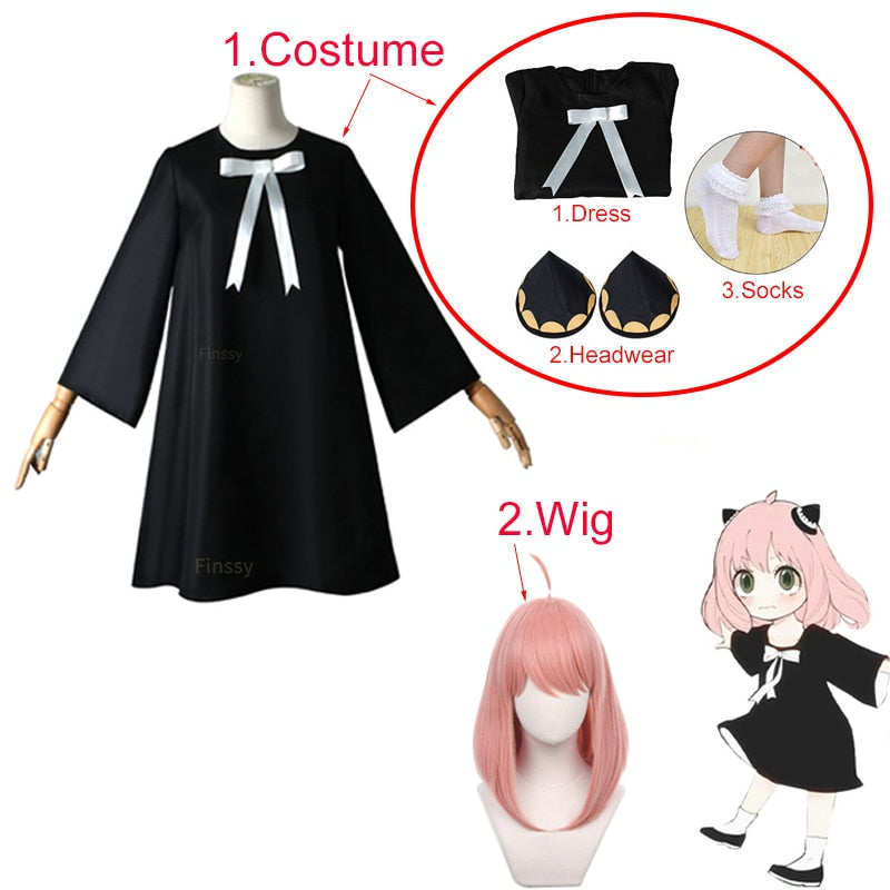 Spy X Family Anya Forger Cosplay Costume Set 3