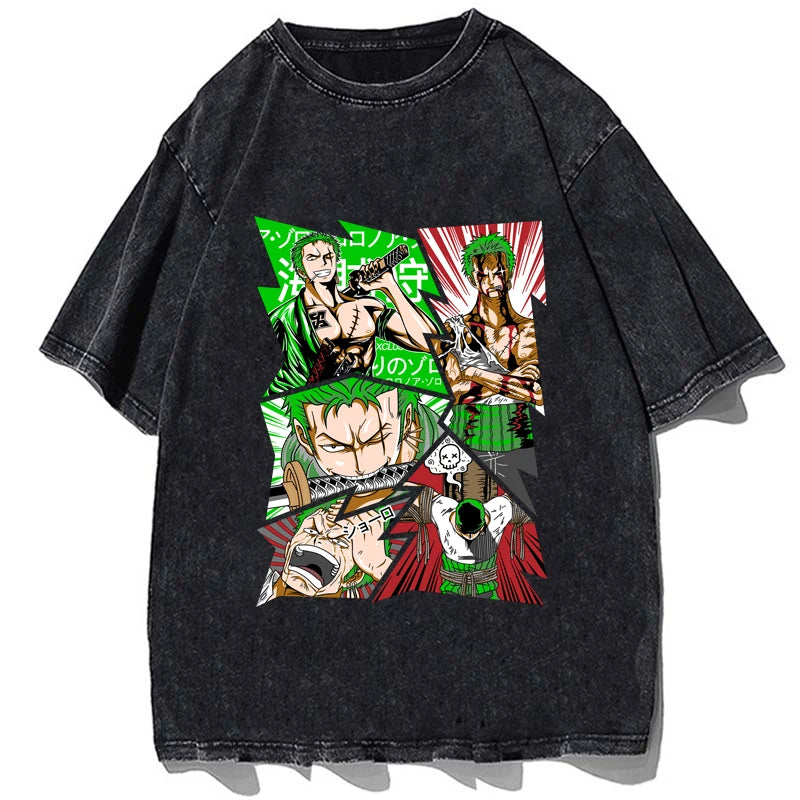Roronoa Zoro Anime Vintage Tshirt Style 1