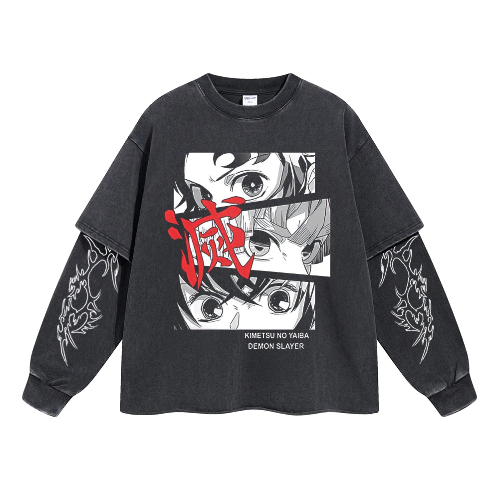 Kimetsu no Yaiba Anime Double Layer Sweatshirt Style 4