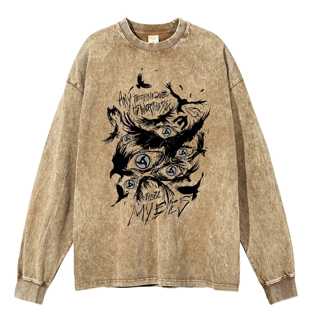 Jujutsu Kaisen Anime Washed Sweatshirt Style 9