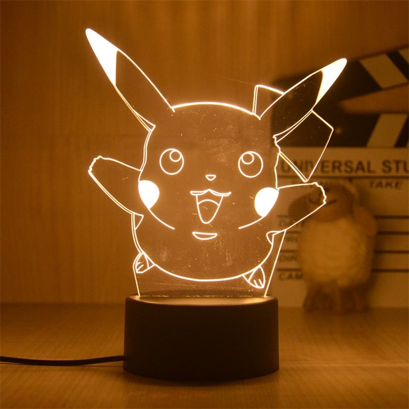 Pokemon Anime 3D LED desk lamp Action Figure 3 12cm