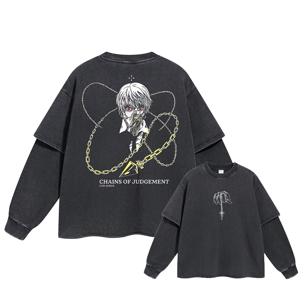 Kurapika Anime Double Layer Sweatshirt Style 5