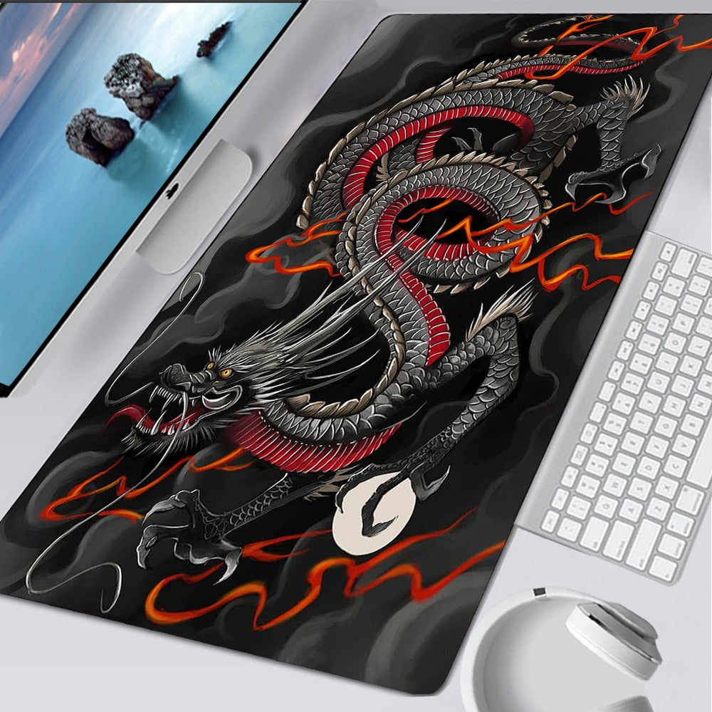 Dragon Print Gaming Large Mouse Pad