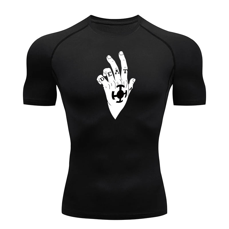 Onepiece Anime Gym Fit Tshirt Black 3