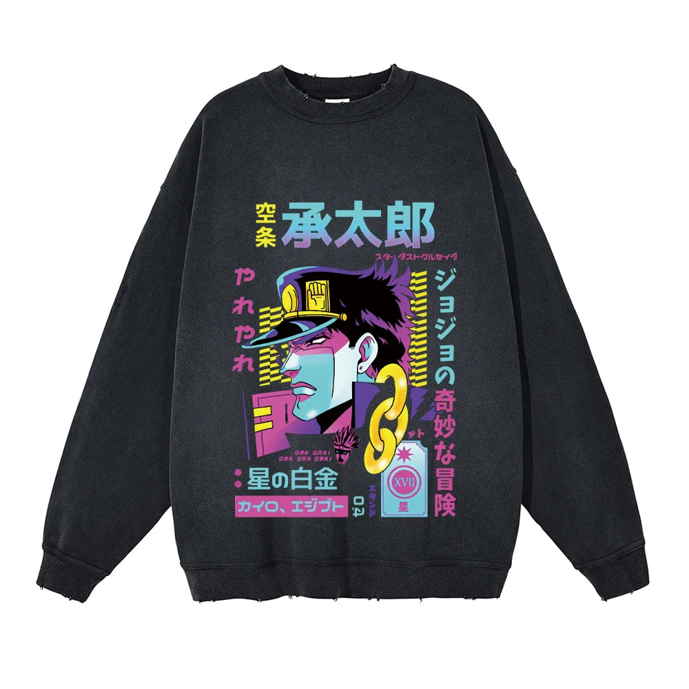 Jojo's Bizarre Adventure Sweatshirt Black4