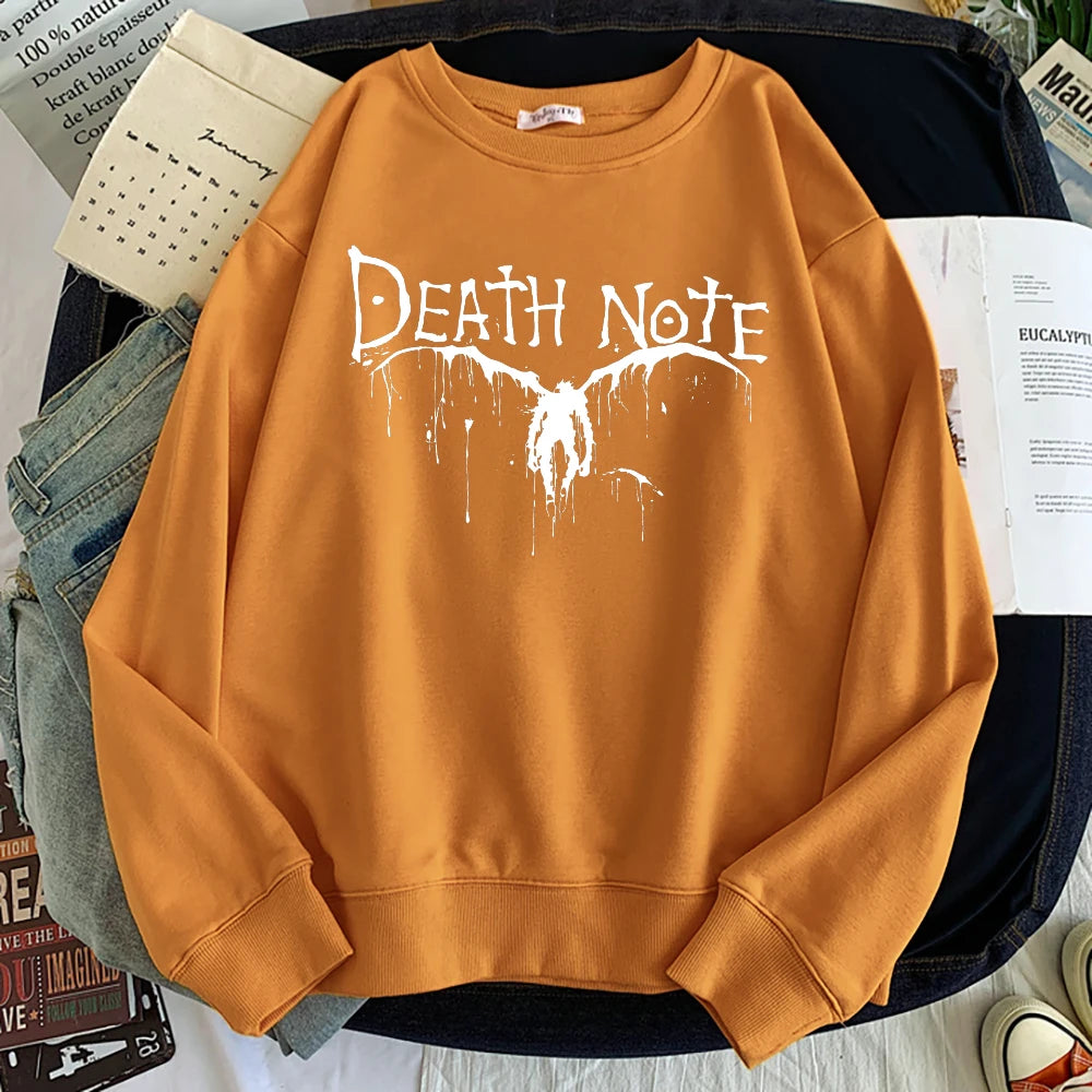Death Note Long Sleeve Sweatshirt Khaki