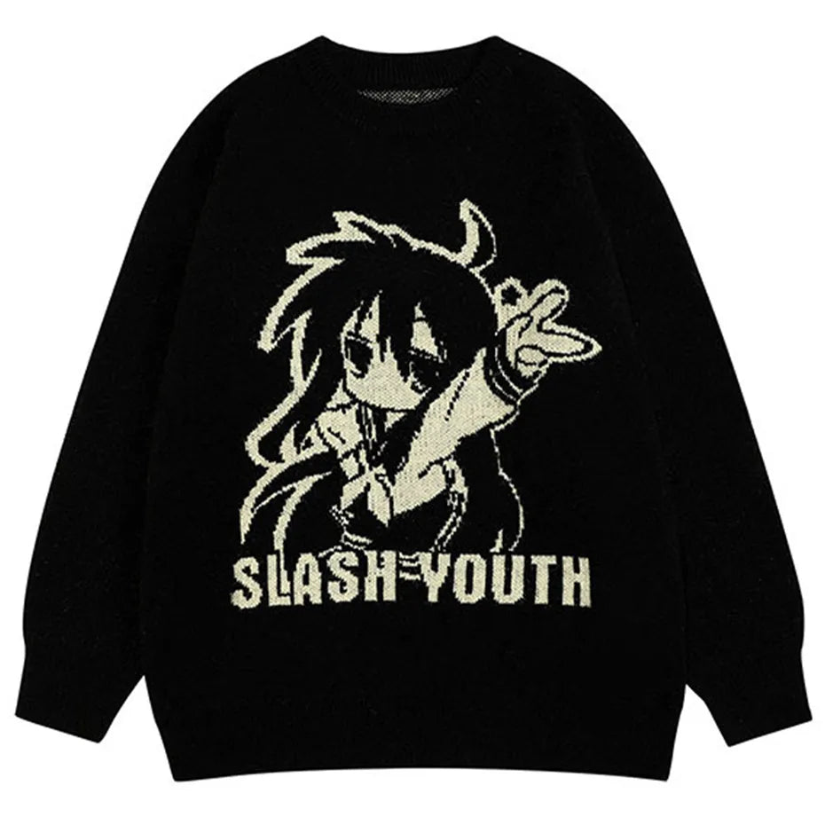 Slash Youth Anime Sweater | High Quality Anime Sweater | Anime Wear –  OTAKUSTORE