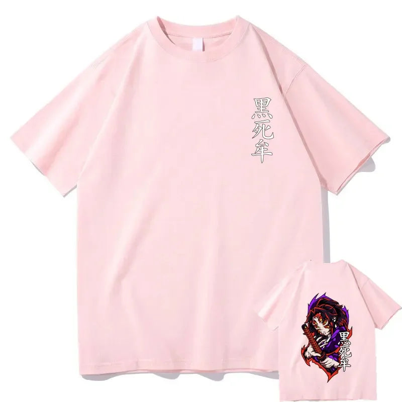 Demon Slayer Kokushibo T-shirt Pink