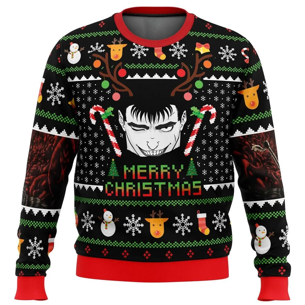 Berserk Guts Ugly Christmas Sweater Style 5