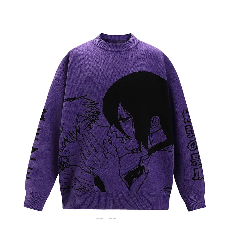 Chainsaw Man Denji Sweater Purple