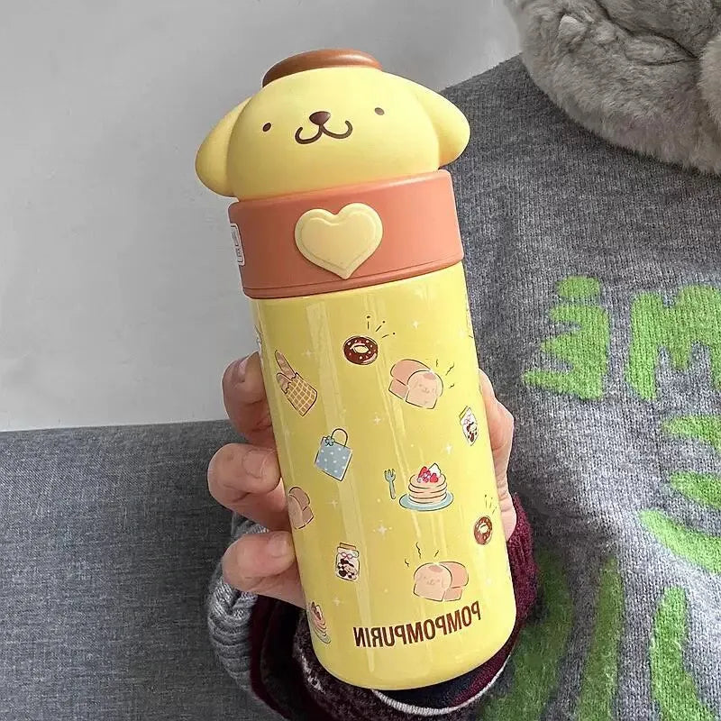 Sanrios Anime Kuromi Tumbler Bottle Yellow