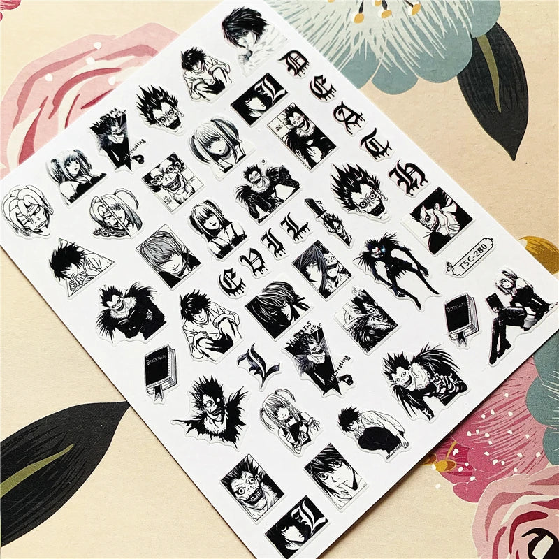 Jojo Bizarre Adventure Anime Acrylic Nails Sticker Style 9