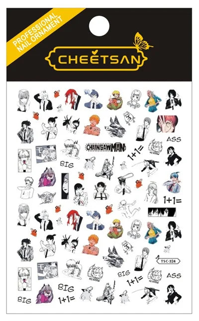 Bleach Designs Anime Acrylic Nails Sticker