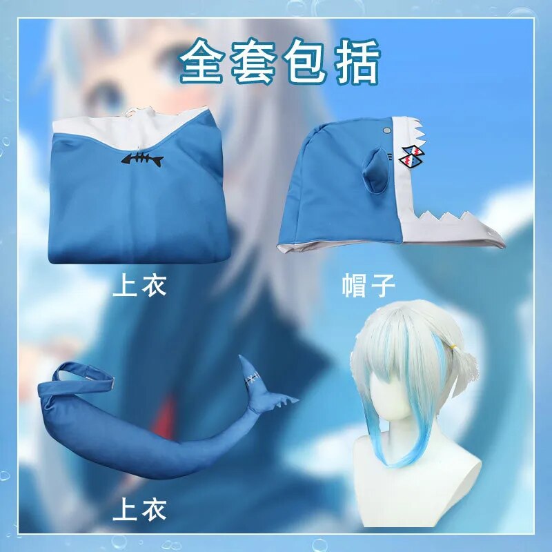 Shark hoodie online anime