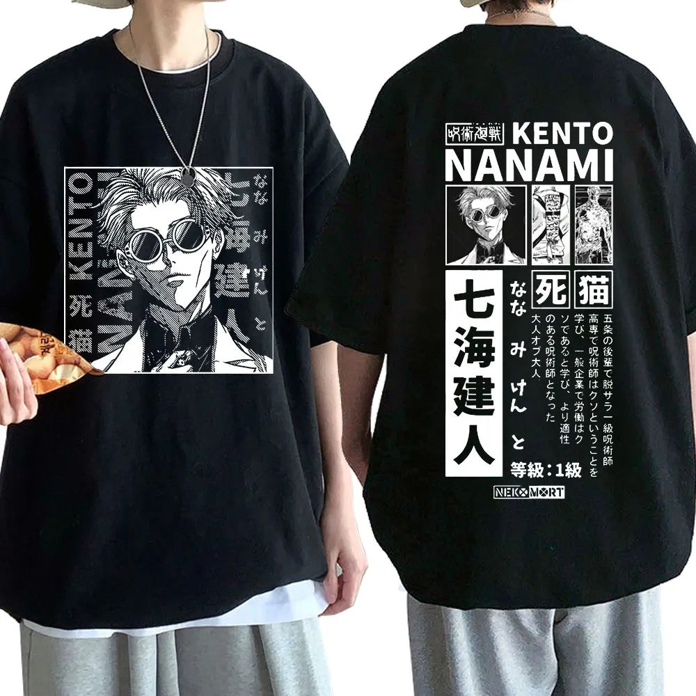 Jujutsu Kaisen Nanami Kento T Shirt Black