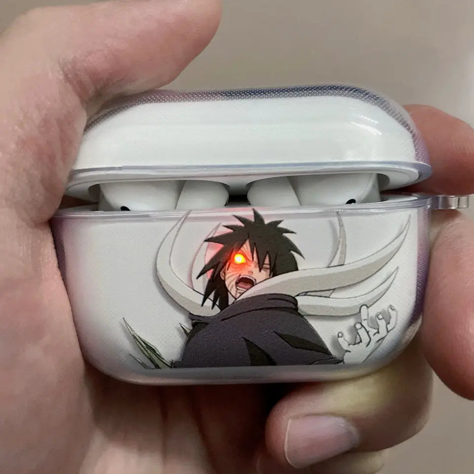 Anime Naruto Transparent Airpods Case Obito
