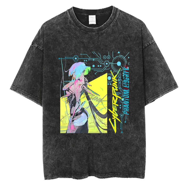 Cyber Punk LUCY Vintage T Shirt Style 1
