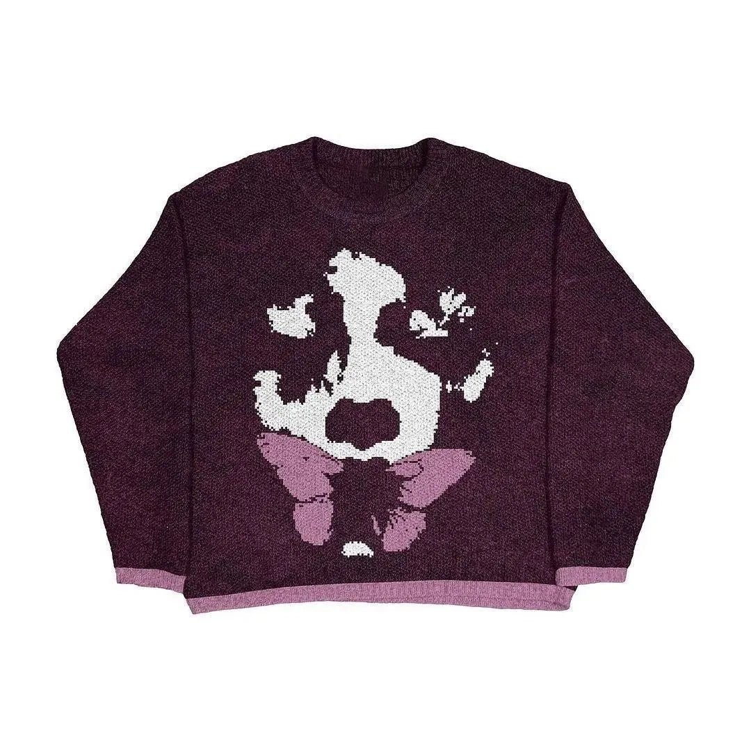Japanese Hip Hop Knitted Sweater 2