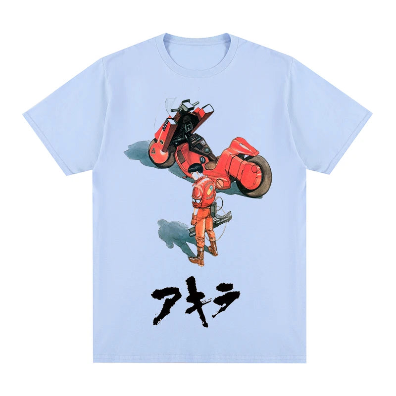Akira Anime Vintage T-shirt Sky blue