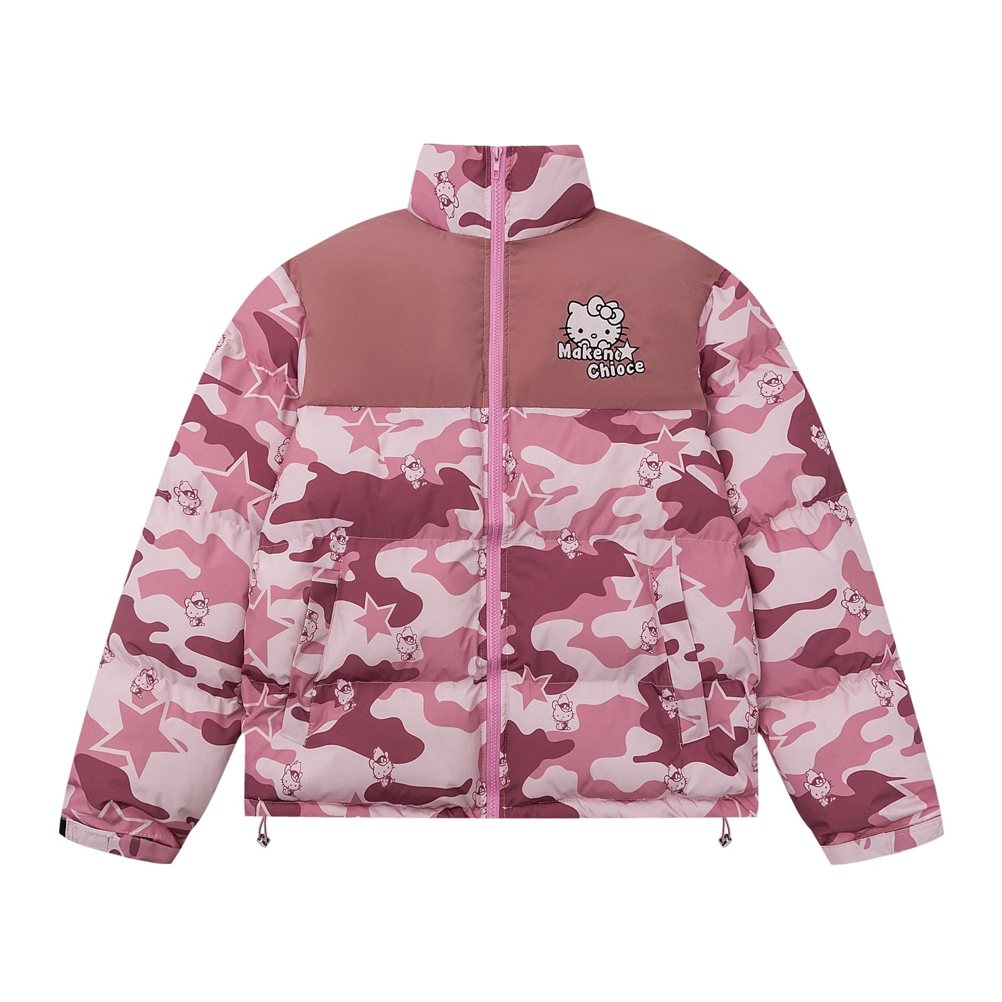 Anime Hello Kitty Puffer Jacket Pink