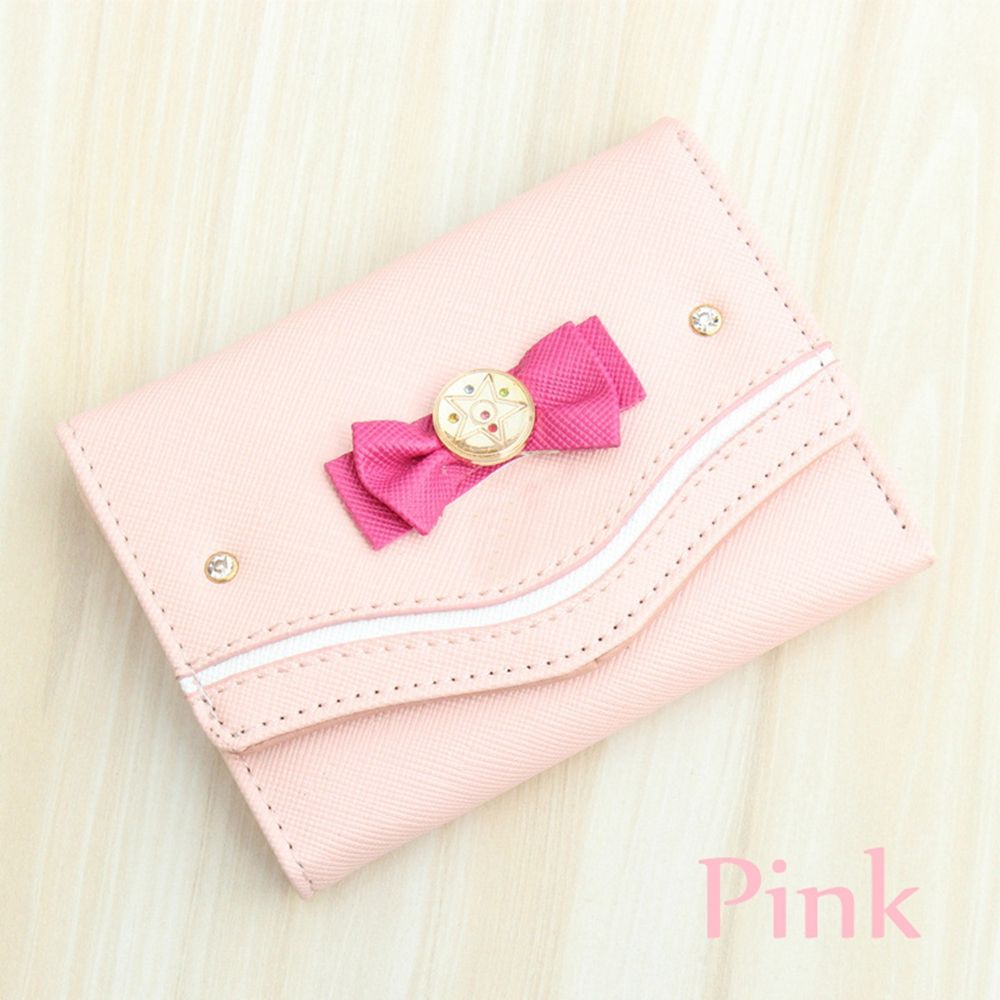 Candy Color Anime Wallet Purse pink