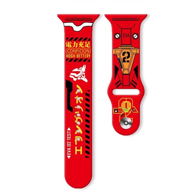 Evangelion Anime Apple Watch Band Orange