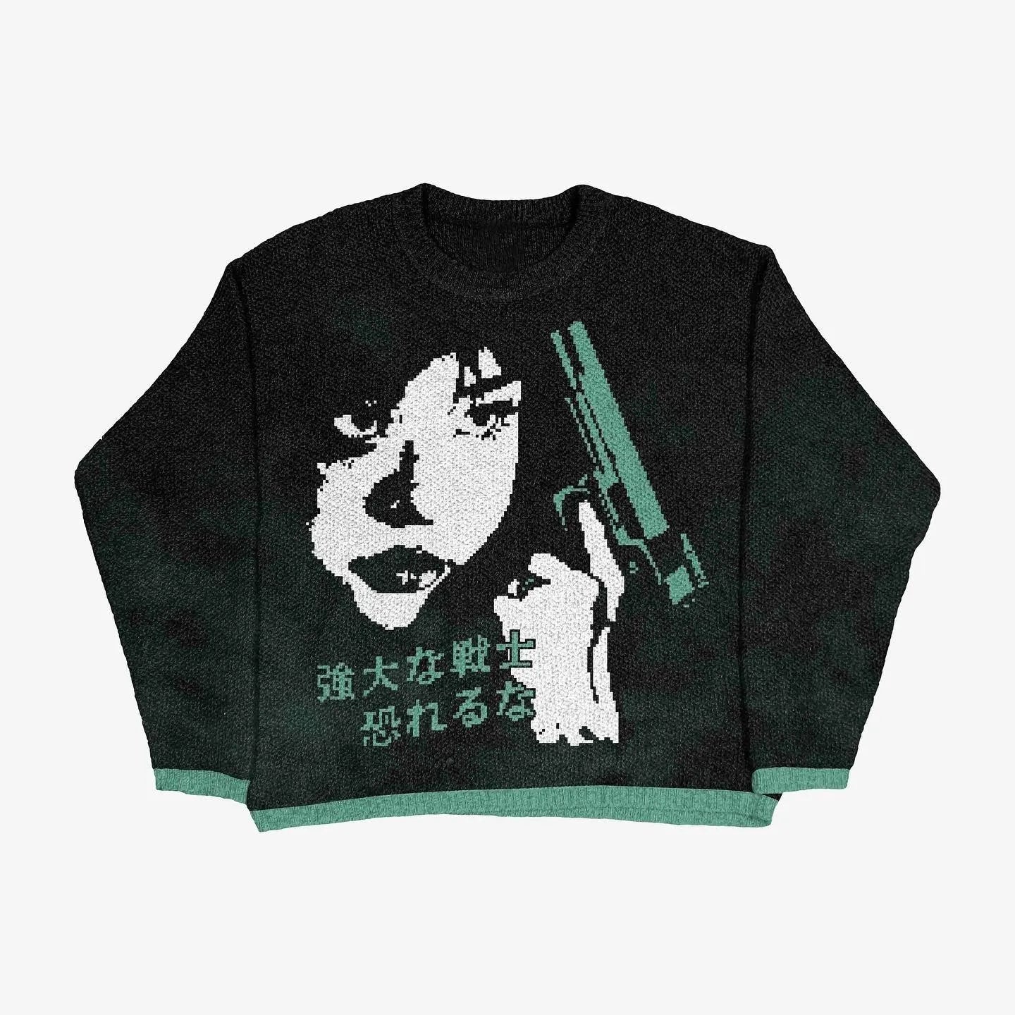 Japanese Hip Hop Knitted Sweater 7