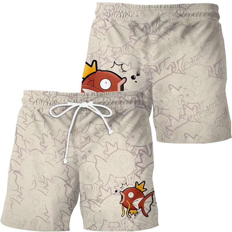 Pokemon Pikachu Gengar Shirt Shorts Set Style 2