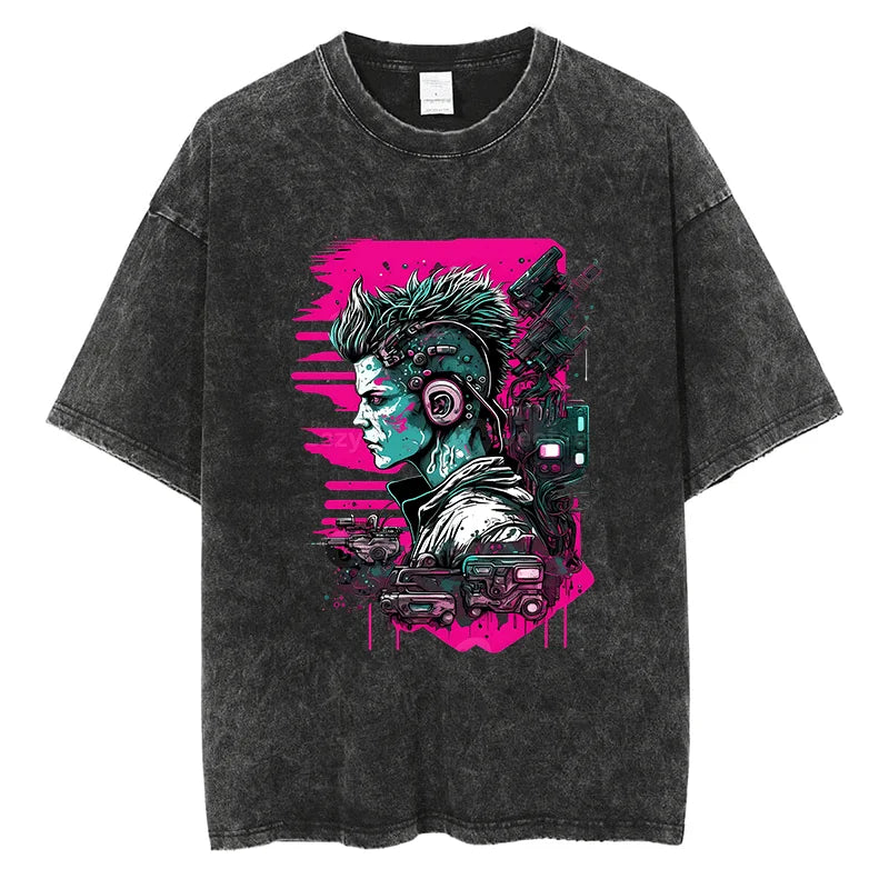 Cyber Punk LUCY Vintage T Shirt Style 5