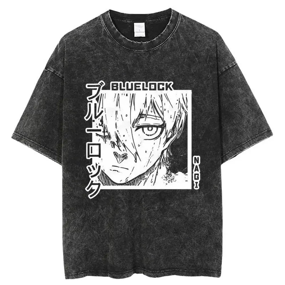Bluelock Anime Vintage Tshirt Black 2